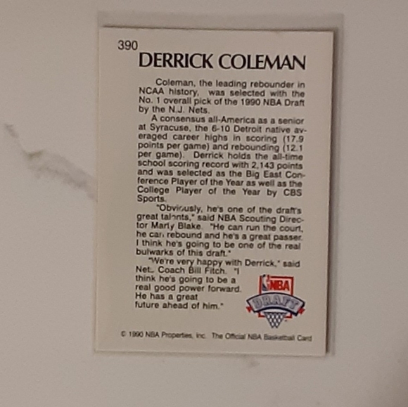 DERRICK COLEMAN BASKETBALL CARDS - Picture 4 of 14
